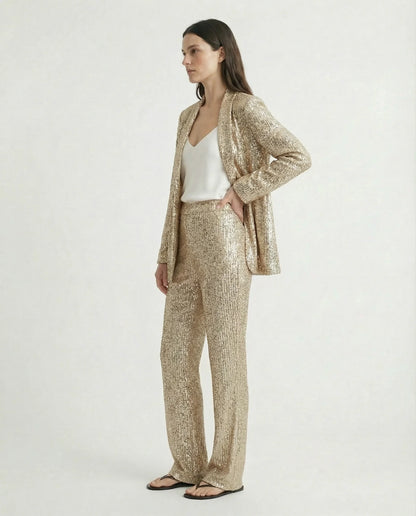Women's Elegant Pantsuit | Two Piece Design Formal Occasion-Women Pantsuit-Sasha Sydney