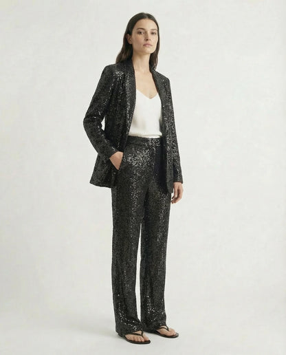 Women's Elegant Pantsuit | Two Piece Design Formal Occasion-Women Pantsuit-Sasha Sydney
