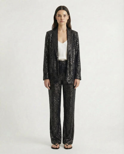 Women's Elegant Pantsuit | Two Piece Design Formal Occasion-Women Pantsuit-Sasha Sydney