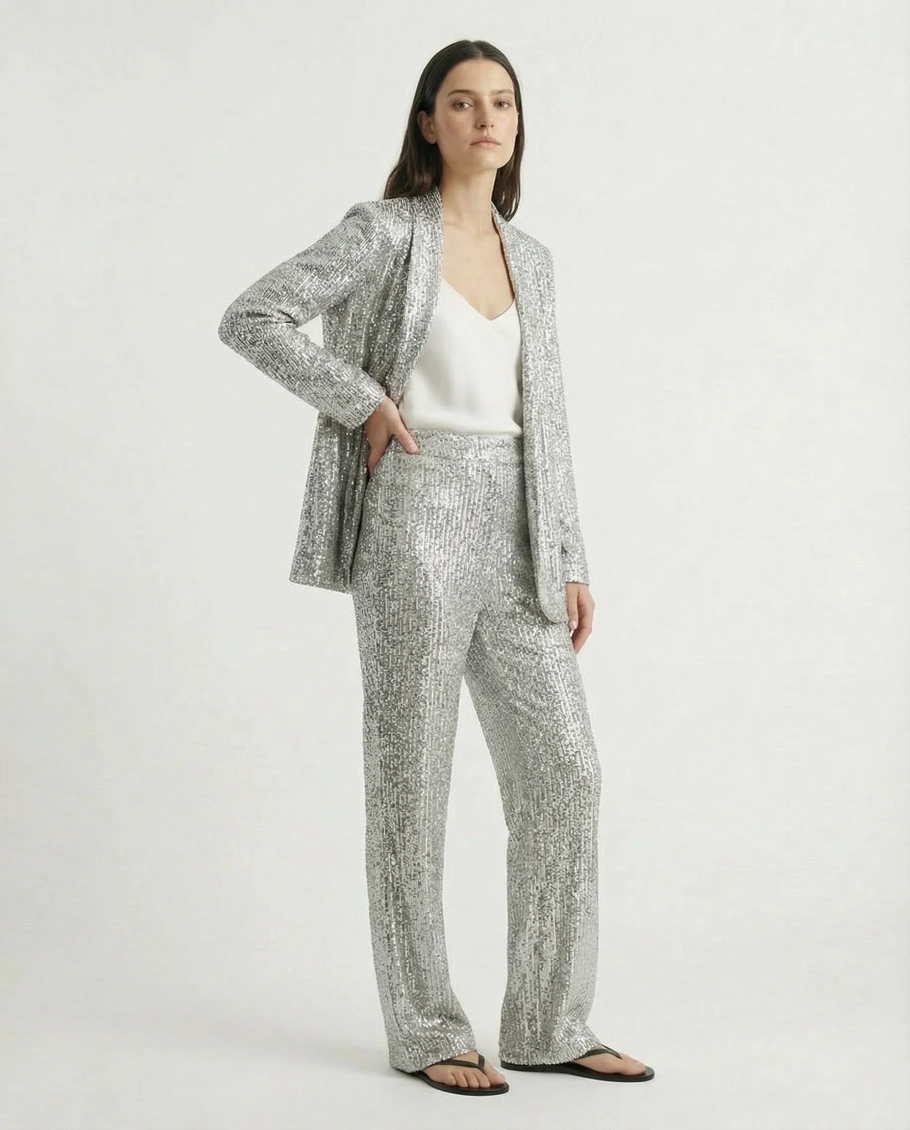 Women's Elegant Pantsuit | Two Piece Design Formal Occasion-Women Pantsuit-Sasha Sydney