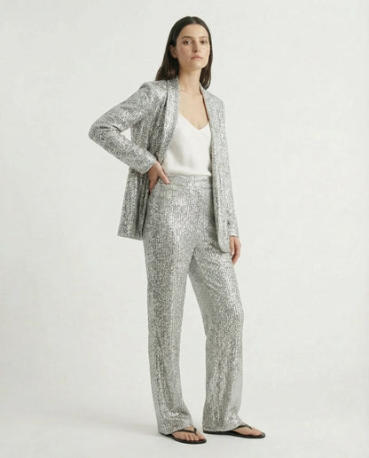 Women's Elegant Pantsuit | Two Piece Design Formal Occasion-Women Pantsuit-Sasha Sydney