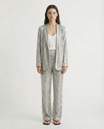 Women's Elegant Pantsuit | Two Piece Design Formal Occasion-Women Pantsuit-Sasha Sydney