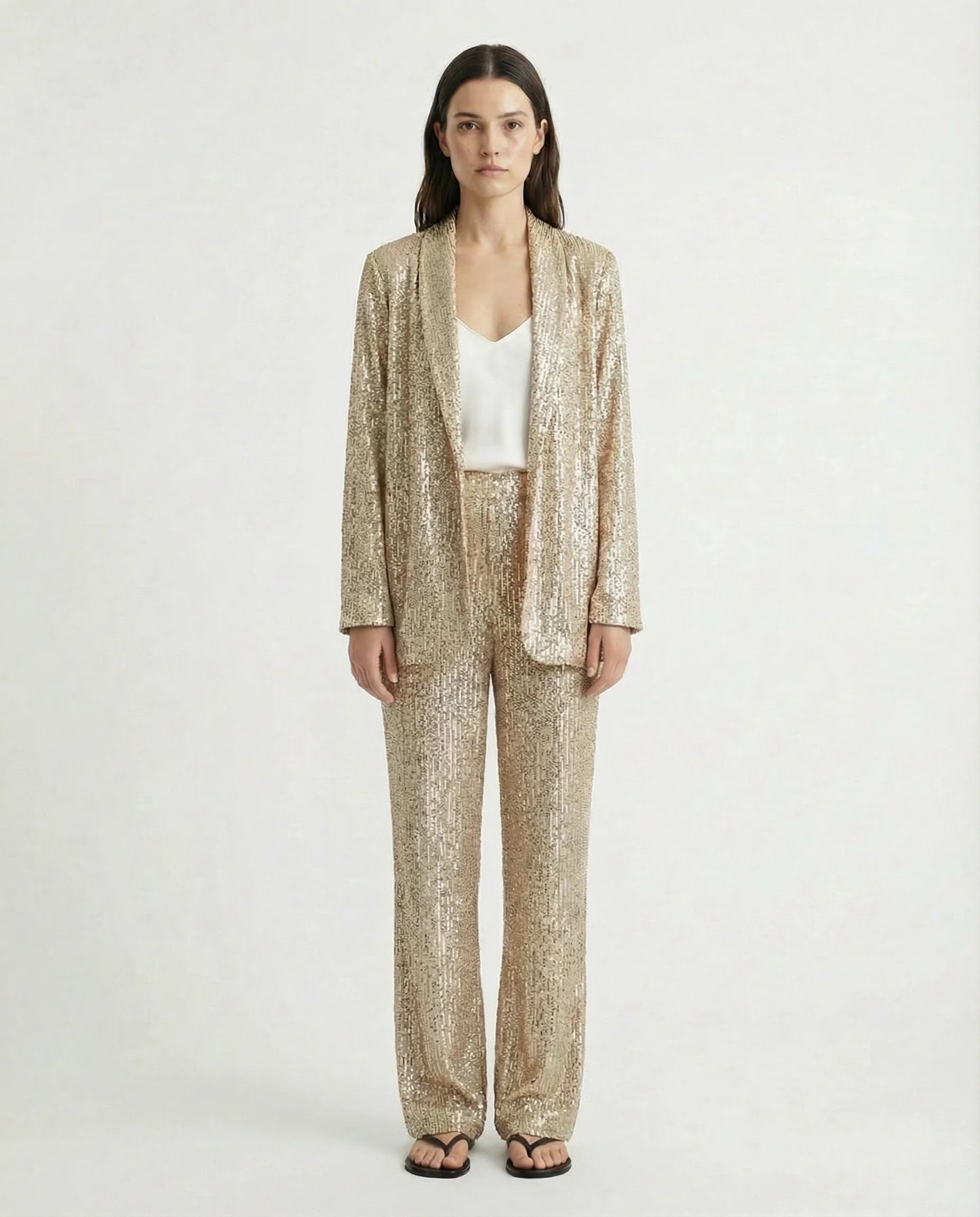 Women's Elegant Pantsuit | Two Piece Design Formal Occasion-Women Pantsuit-Sasha Sydney