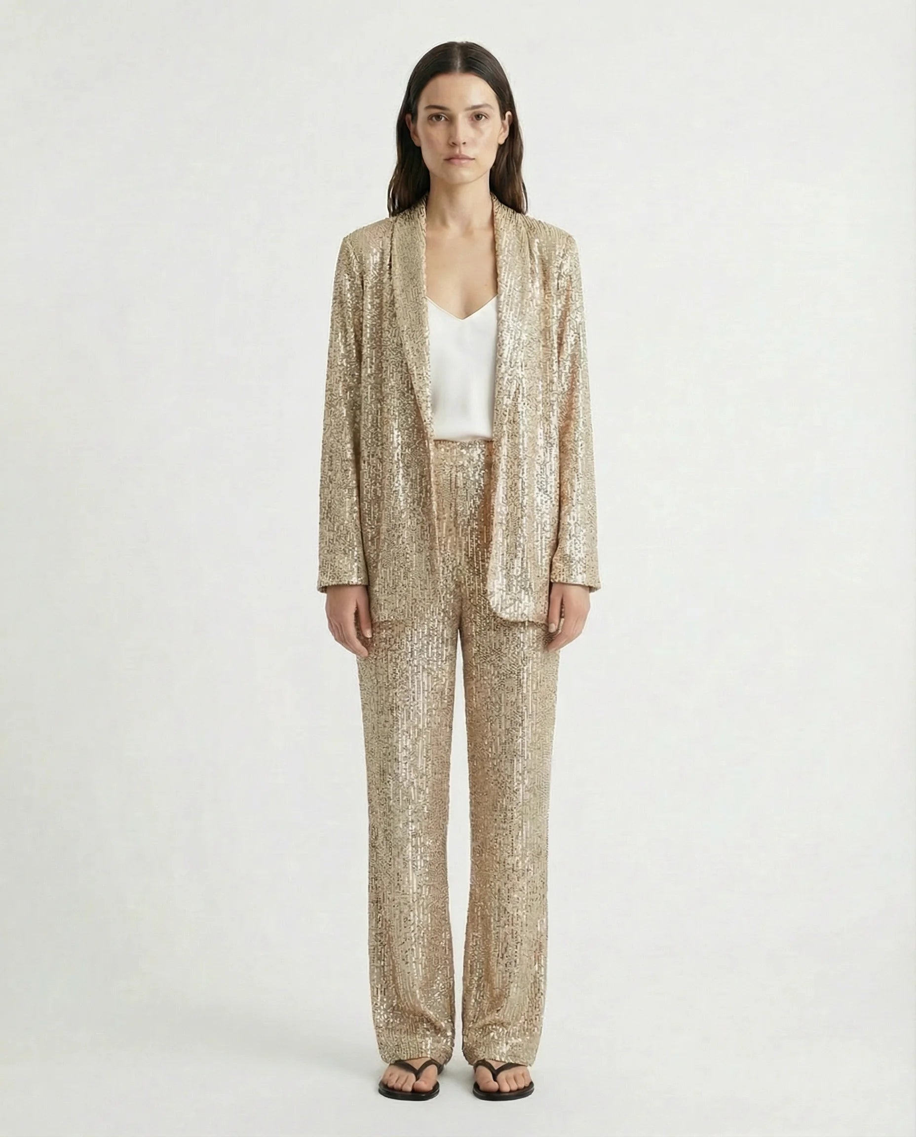 Women's Elegant Pantsuit | Two Piece Design Formal Occasion-Women Pantsuit-Sasha Sydney