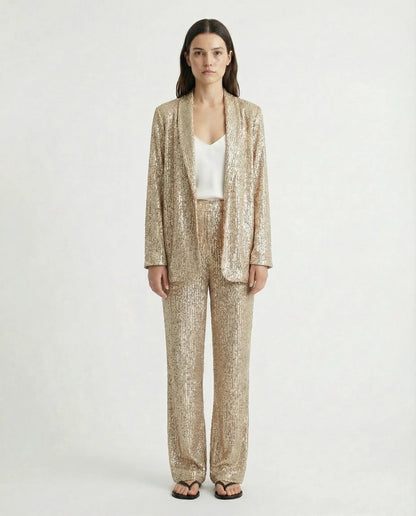 Women's Elegant Pantsuit | Two Piece Design Formal Occasion-Women Pantsuit-Sasha Sydney