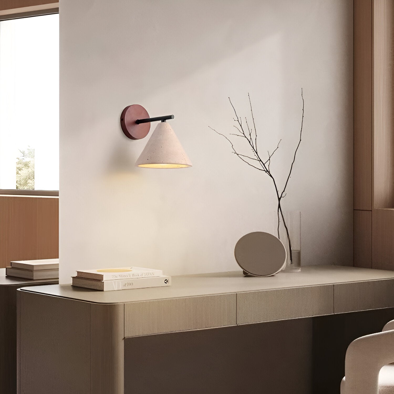 Cone Wall Light | Scandi Modern Wall Sconce-Wall Lamp-Sasha Sydney