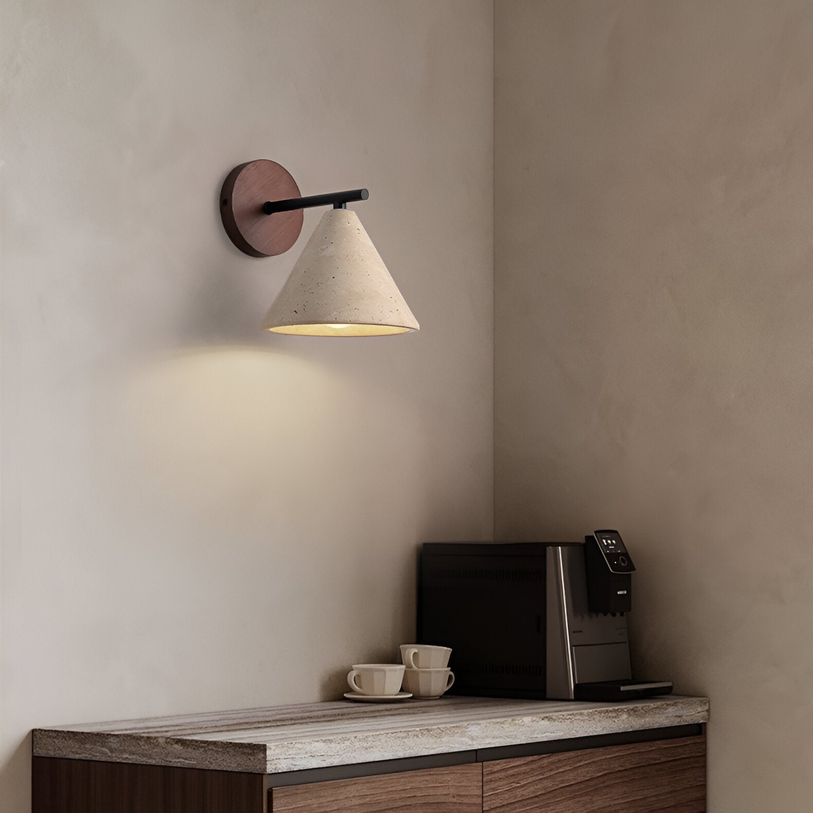 Cone Wall Light | Scandi Modern Wall Sconce-Wall Lamp-Sasha Sydney