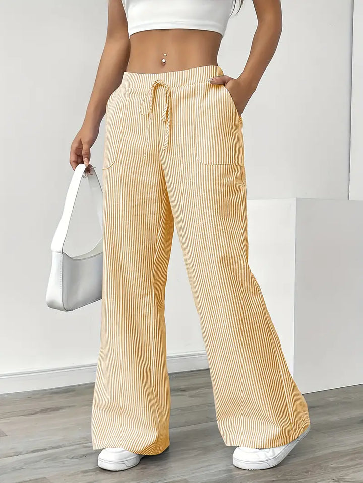 Alina | Women's Striped Pants | Comfortable & Flattering