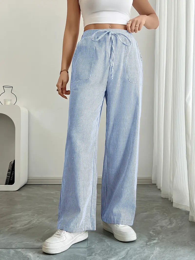 Alina | Women's Striped Pants | Comfortable & Flattering
