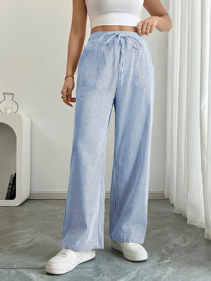 Alina | Women's Striped Pants | Comfortable & Flattering