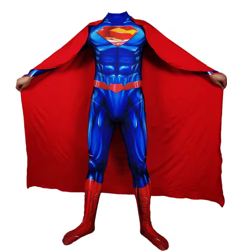 Adult Hero Costume Jumpsuit | Printed Fancy Dress Party Wear