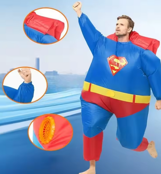 Adult Inflatable Hero Costume | Oversized Party Outfit-Costume Set-Sasha Sydney