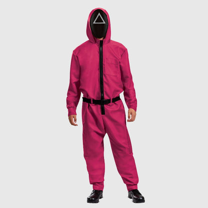 Squid Game Guard Costume | Hooded Cosplay Jumpsuit-Costume Set-Sasha Sydney