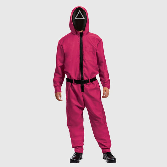 Squid Game Guard Costume | Hooded Cosplay Jumpsuit-Costume Set-Sasha Sydney