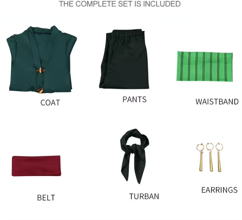 Adults Kids Character Costume Set | Wig Belt Cosplay Wear