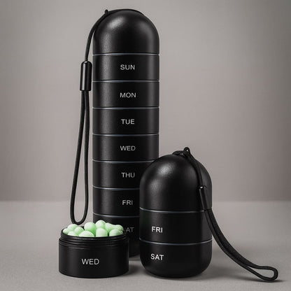 Pill Box | Weekly Pill Organizer-Pillbox-Sasha Sydney
