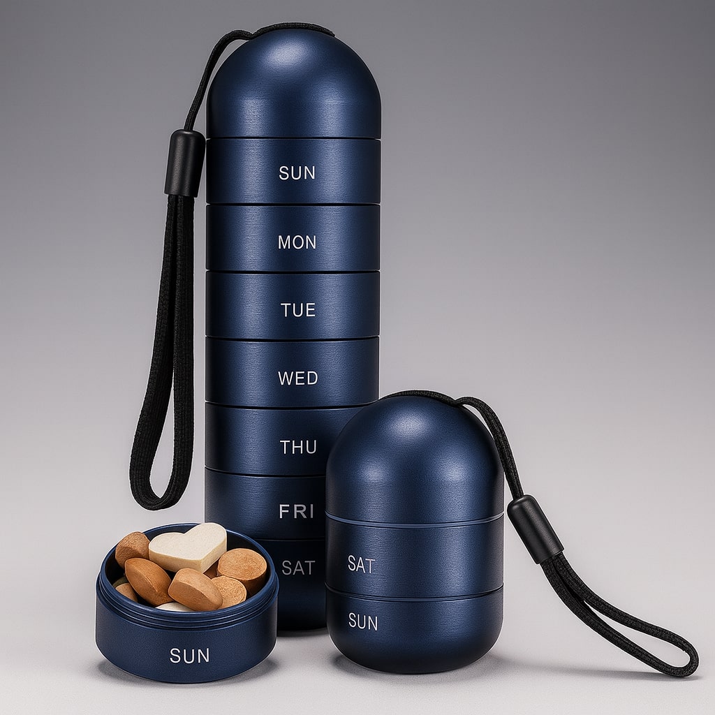 Pill Box | Weekly Pill Organizer-Pillbox-Sasha Sydney