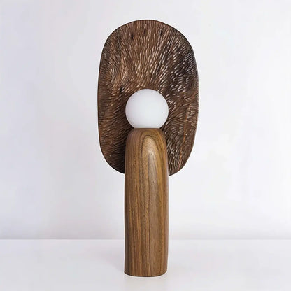 Artistic Sculptural Table Lamp | Oval Back Panel Table Light Interior Lighting-Table Lamp-Sasha Sydney