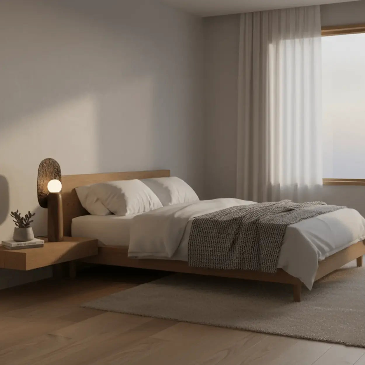 Artistic Sculptural Table Lamp | Oval Back Panel Table Light Interior Lighting-Table Lamp-Sasha Sydney