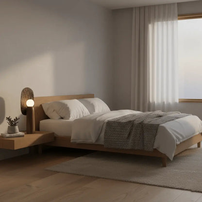 Artistic Sculptural Table Lamp | Oval Back Panel Table Light Interior Lighting-Table Lamp-Sasha Sydney