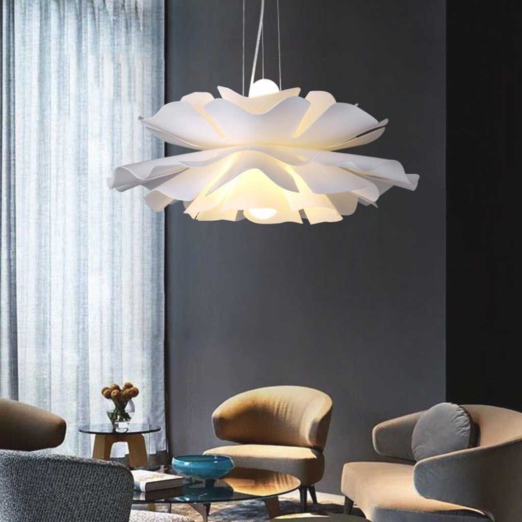 Avant-Garde Petal Pendant Light | Layered Flower Shade Interior Lighting-Ceiling Light-Sasha Sydney