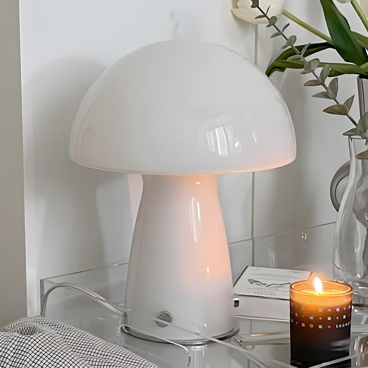 Bedroom Mushroom Table Lamp | Dome Shade Table Light Interior Lighting-Table Lamp-Sasha Sydney