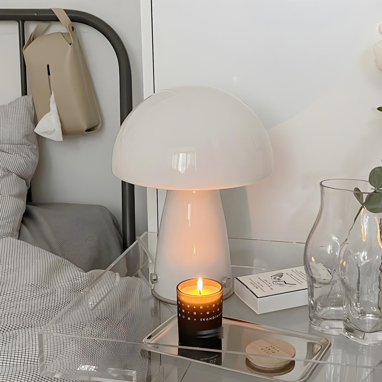Bedroom Mushroom Table Lamp | Dome Shade Table Light Interior Lighting-Table Lamp-Sasha Sydney