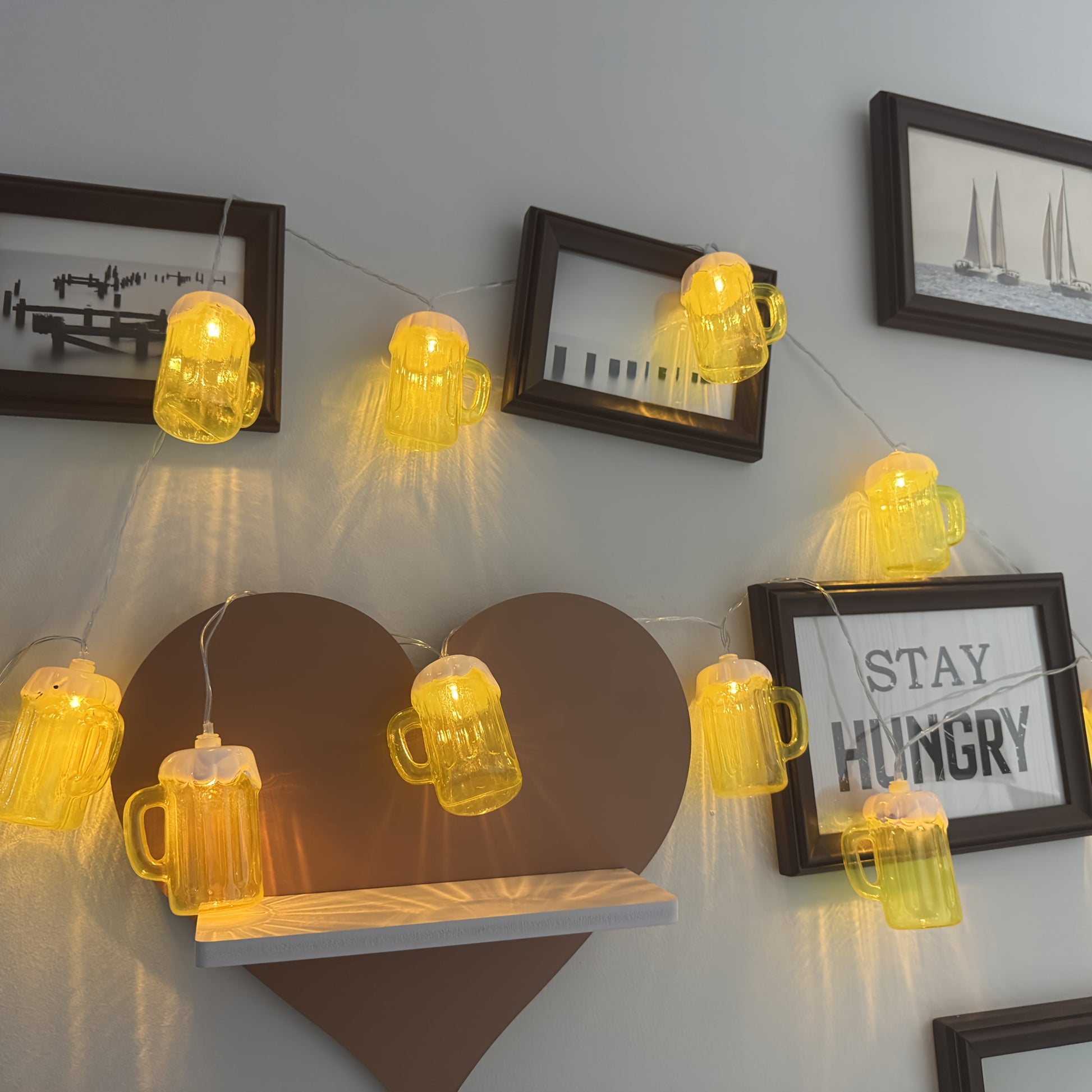 Beer Mug String Lights | LED Hanging Garland Party Camping Decoration-String Lights-Sasha Sydney