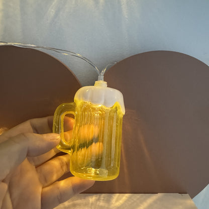 Beer Mug String Lights | LED Hanging Garland Party Camping Decoration-String Lights-Sasha Sydney