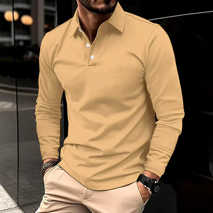 Lachlan | Men’s Long-Sleeve Polo Shirt | Modern Fit