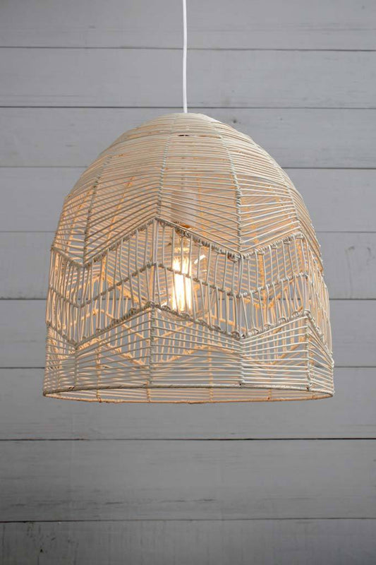 Boho Pendant Light | Woven Dome Ceiling Lighting-Ceiling Light-Sasha Sydney