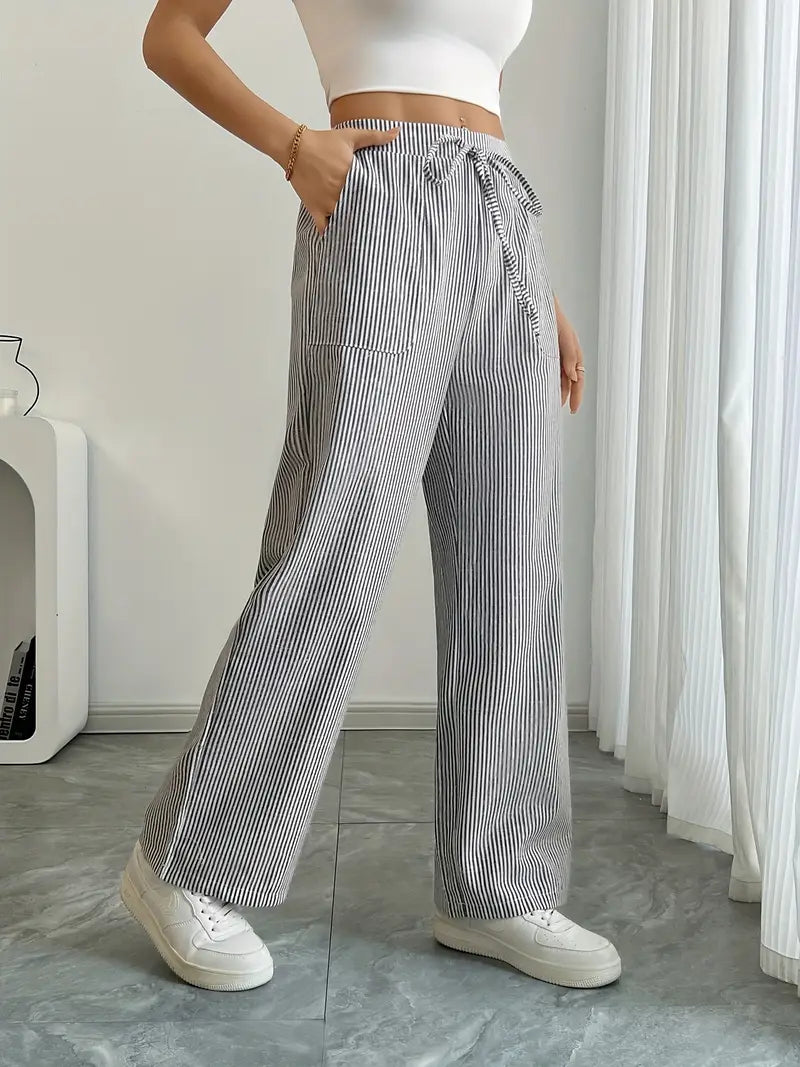 Alina | Women's Striped Pants | Comfortable & Flattering