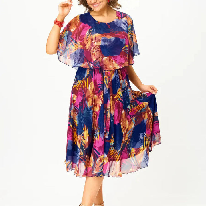 Catarina | Women's Tropical Chiffon Dress | Vibrant Fit