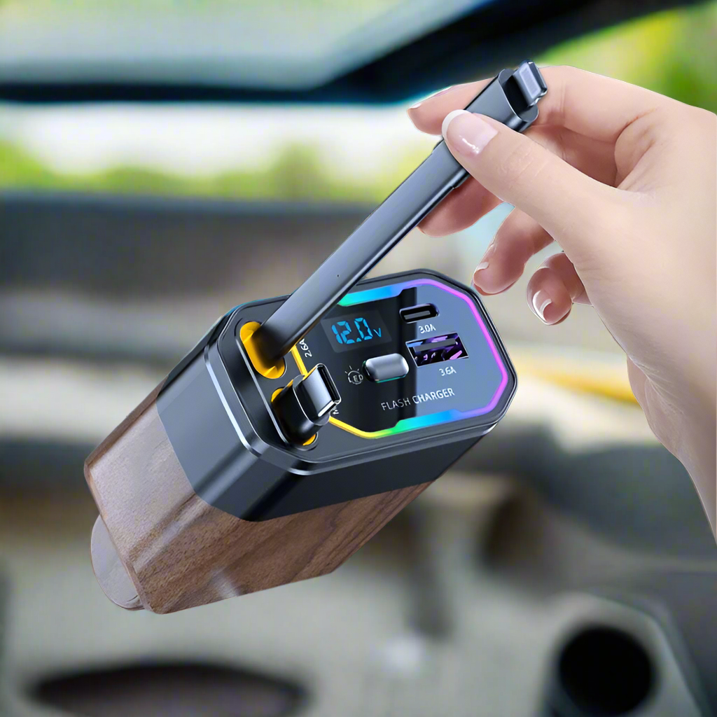 Car USB Charger Adapter | Multi Port Fast Charging Vehicle Accessory-Car Charger-Sasha Sydney