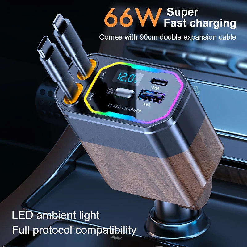 Car USB Charger Adapter | Multi Port Fast Charging Vehicle Accessory-Car Charger-Sasha Sydney