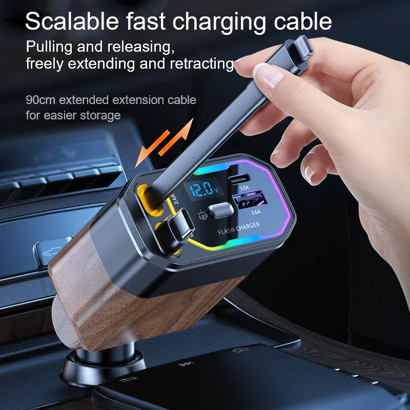 Car USB Charger Adapter | Multi Port Fast Charging Vehicle Accessory-Car Charger-Sasha Sydney