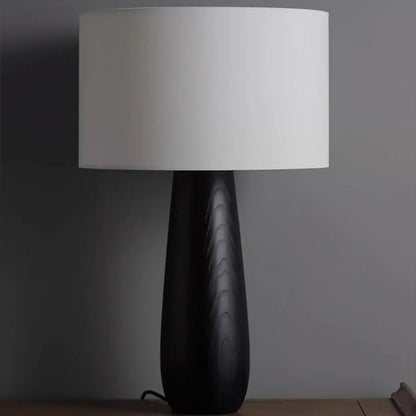 Contemporary Tapered Table Lamp | Drum Shade Table Light Interior Lighting-Table Lamp-Sasha Sydney