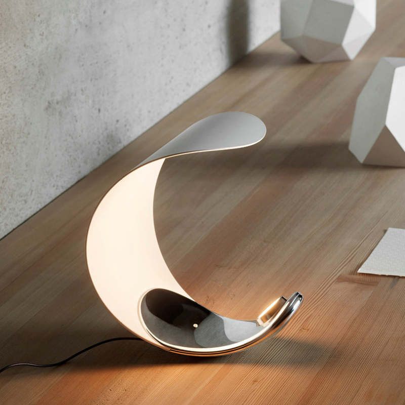 Designer Table Lamp | Modern Half Moon Light-Table Lamp-Sasha Sydney