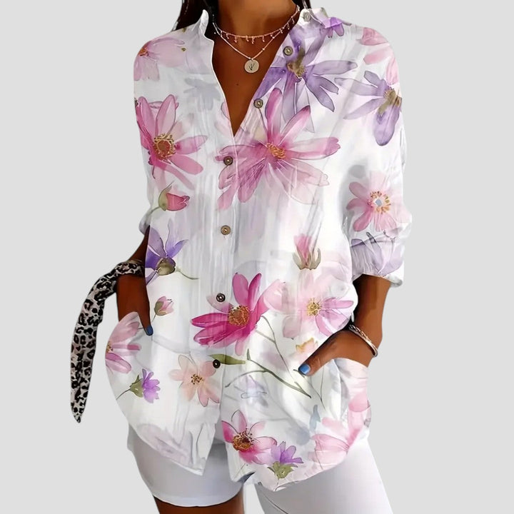 Emery | Women Floral Blouse | Breathable Versatility