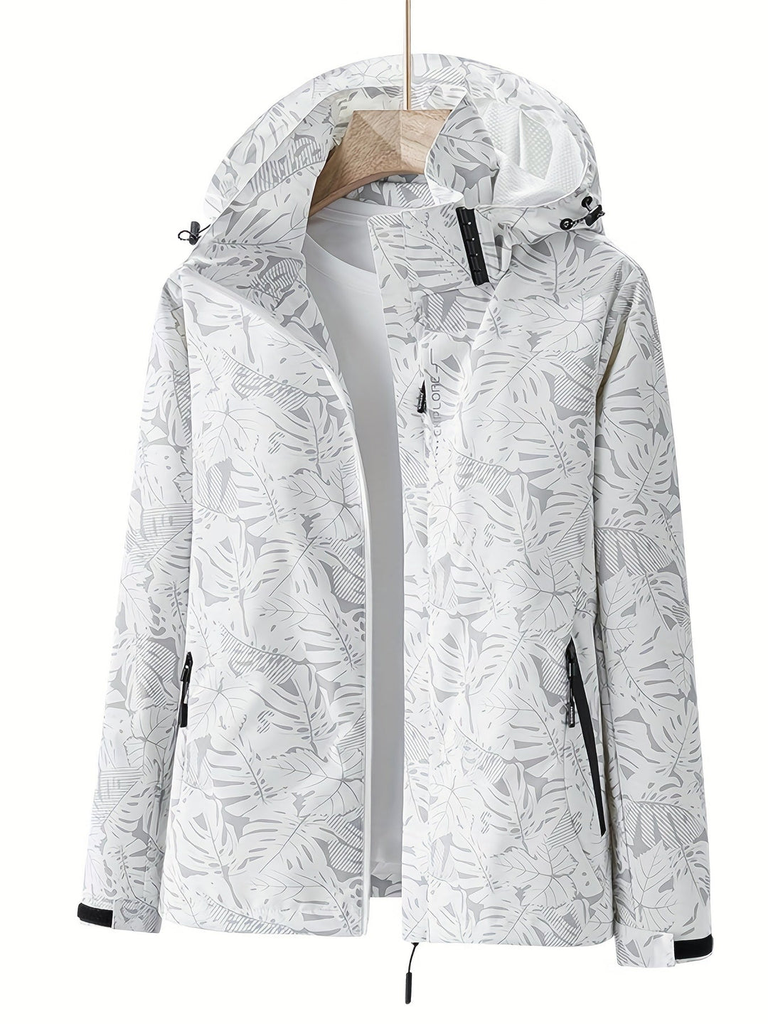 Joana | Women's Windproof Softshell Jacket | Chic Botanical Print