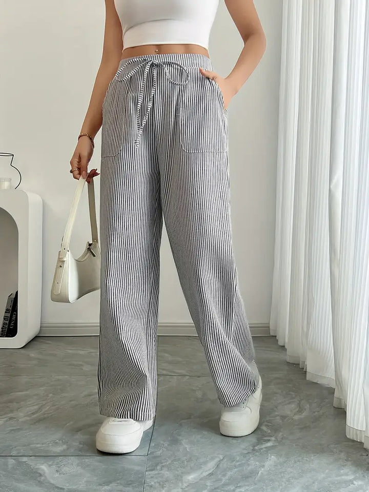 Alina | Women's Striped Pants | Comfortable & Flattering