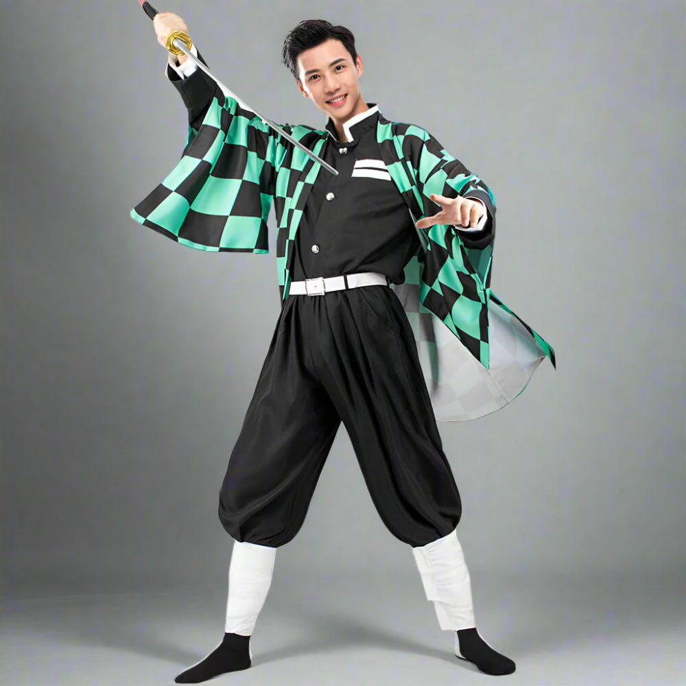 Demon Slayer Costume | Anime Character Kimono Outfit-Costume Set-Sasha Sydney