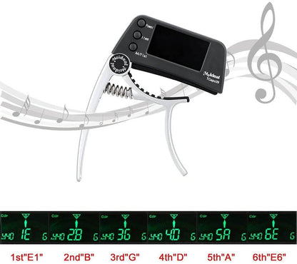 Digital Guitar Capo | LCD Tuner Acoustic Electric Practice-Guitar Capo-Sasha Sydney