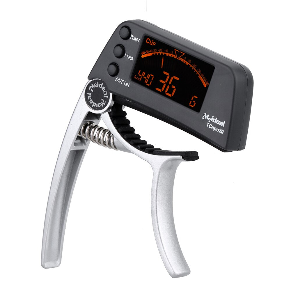 Digital Guitar Capo | LCD Tuner Acoustic Electric Practice-Guitar Capo-Sasha Sydney
