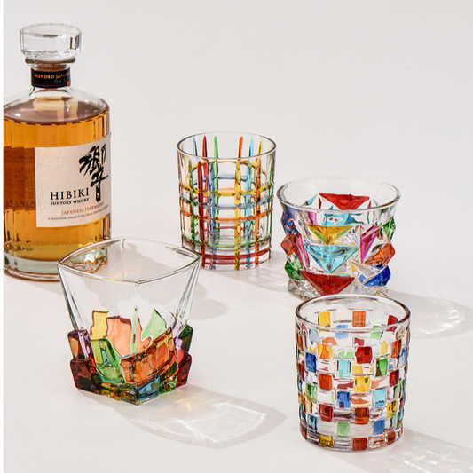Confetti Glassware | Whiskey Glass-Glass-Sasha Sydney