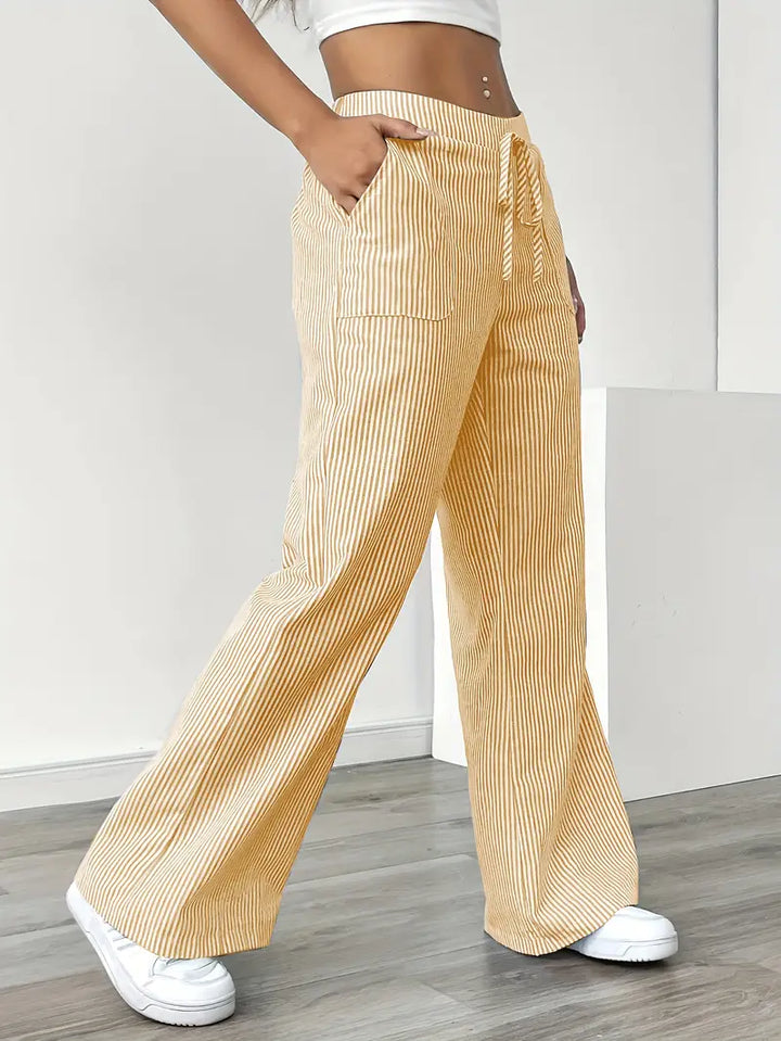 Alina | Women's Striped Pants | Comfortable & Flattering