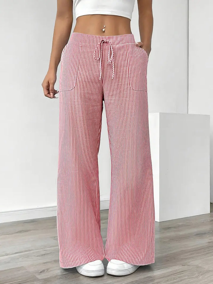 Alina | Women's Striped Pants | Comfortable & Flattering