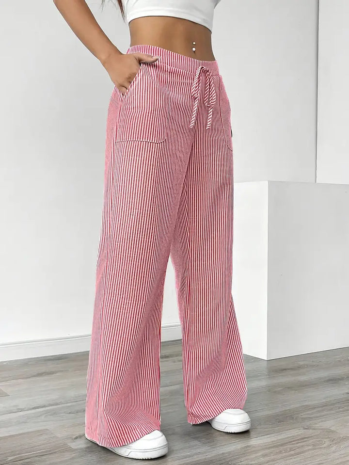 Alina | Women's Striped Pants | Comfortable & Flattering