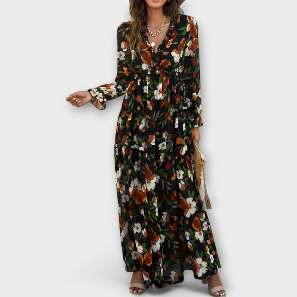 Chloe | Women Floral Maxi Dress | Lightweight & Elegant