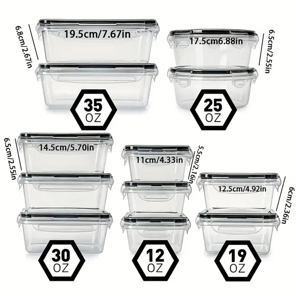 Food Storage Container Set | Stackable Airtight Kitchen Organisation-Food Container-Sasha Sydney